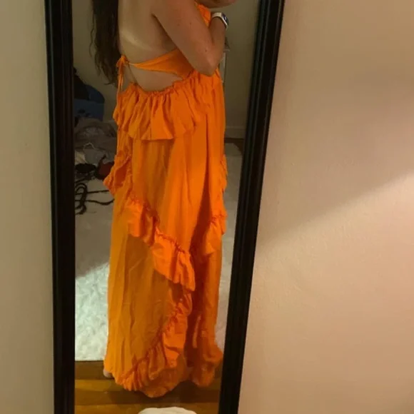 Amazon Green Backless Women Dress - Picture 5 of 7